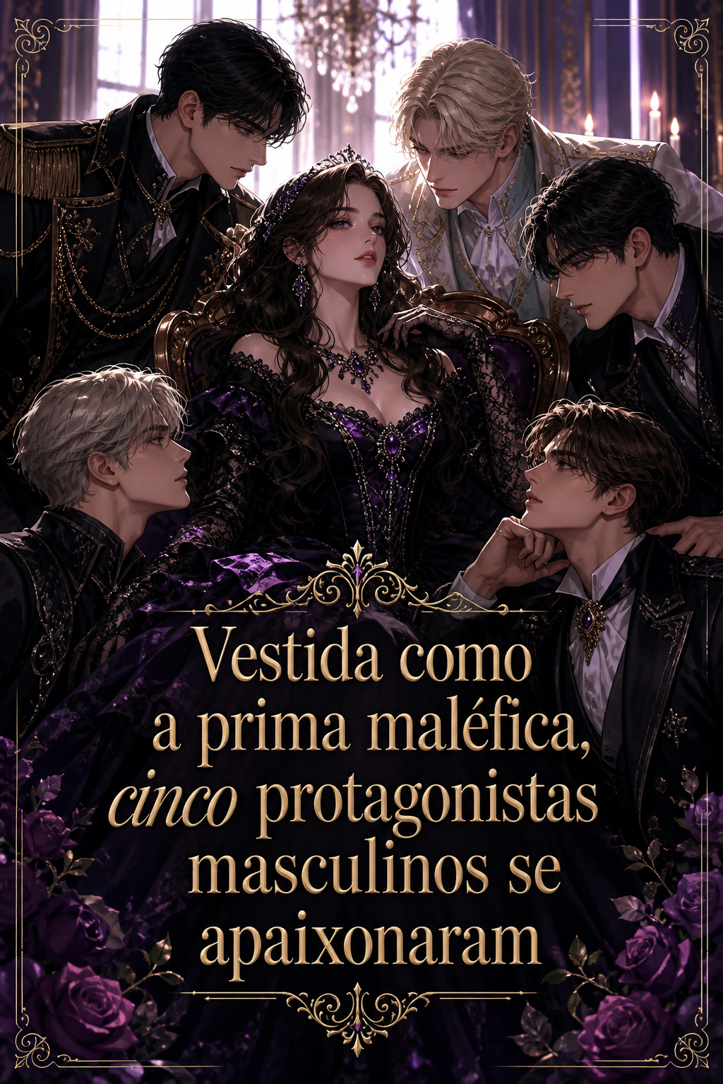 Vestida como a prima maléfica, cinco protagonistas masculinos se apaixonaram