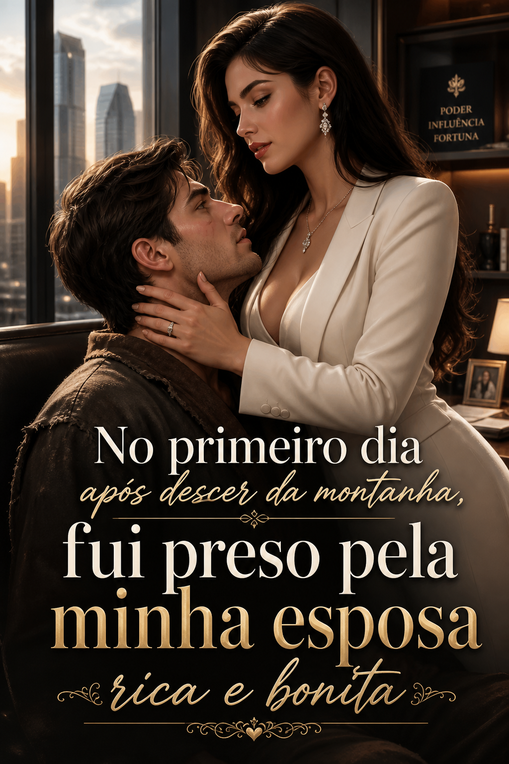 No primeiro dia após descer da montanha, fui preso pela minha esposa rica e bonita